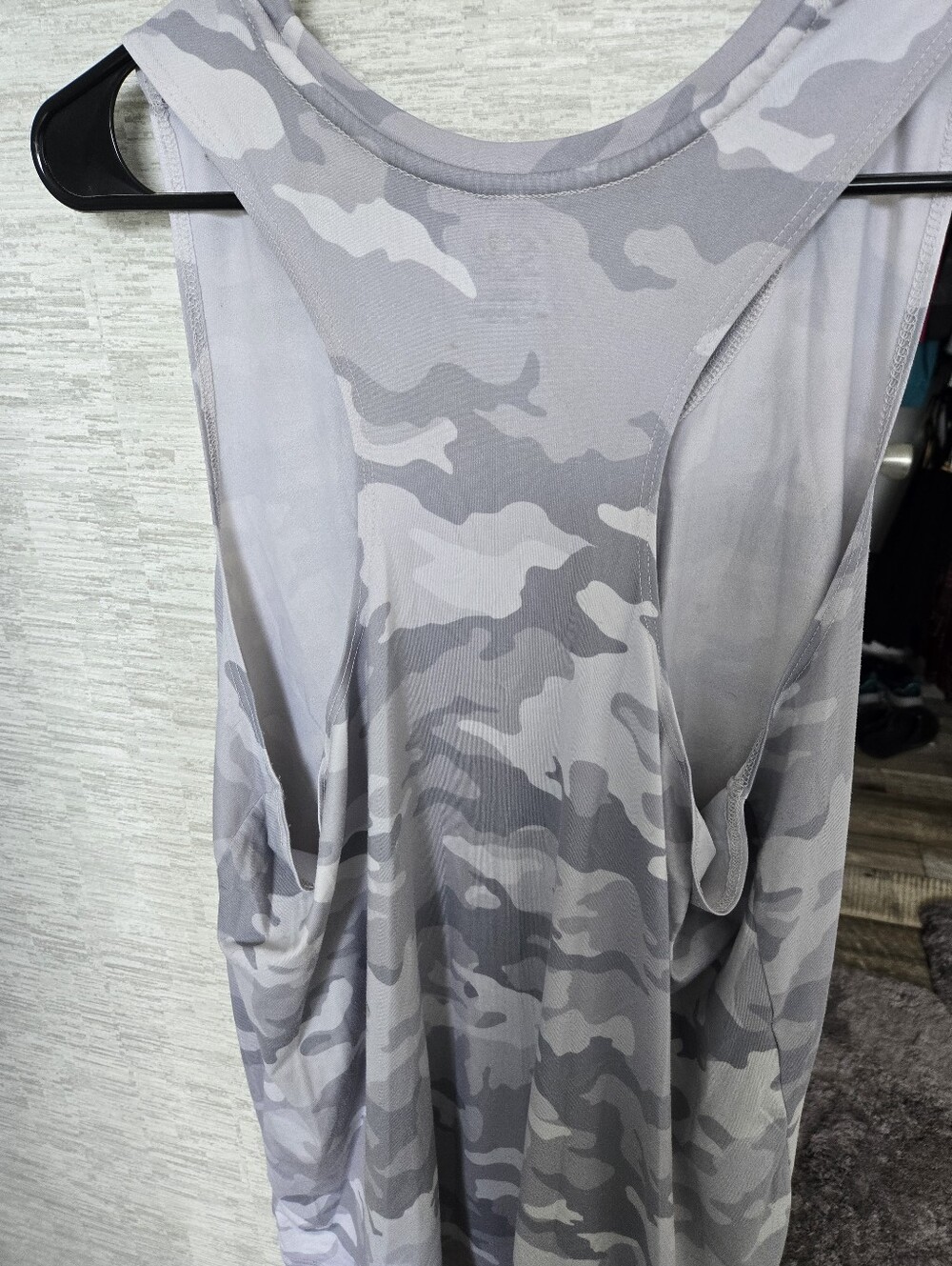Gray Camo Athletic Tank Top - Picture 2 of 2